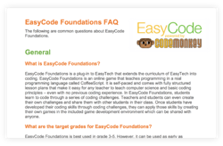 EasyCode FAQs Graphic