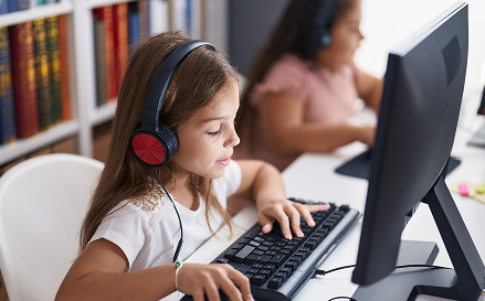 Students keyboarding 1